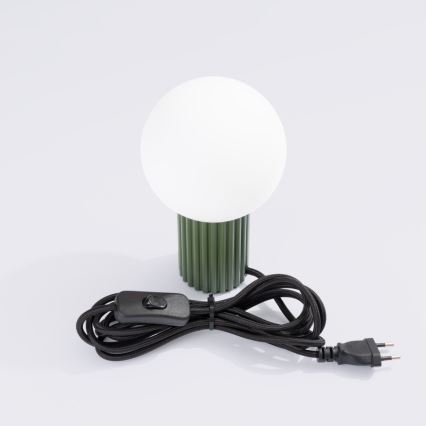 Stolná lampa HALO 1xG9/8W/230V pr. 12 cm zelená