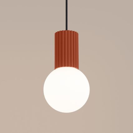 Luster na lanku HALO 1xG9/8W/230V pr. 12 cm oranžová