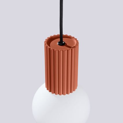 Luster na lanku HALO 1xG9/8W/230V pr. 12 cm oranžová