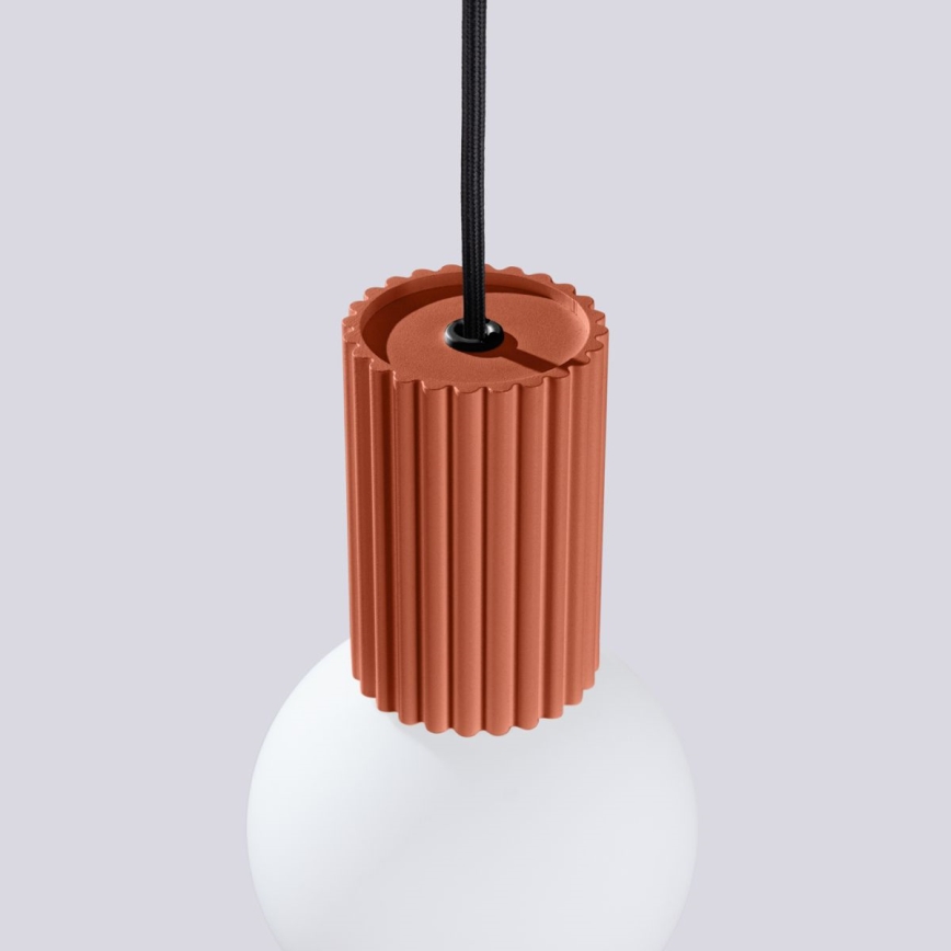 Luster na lanku HALO 1xG9/8W/230V pr. 12 cm oranžová