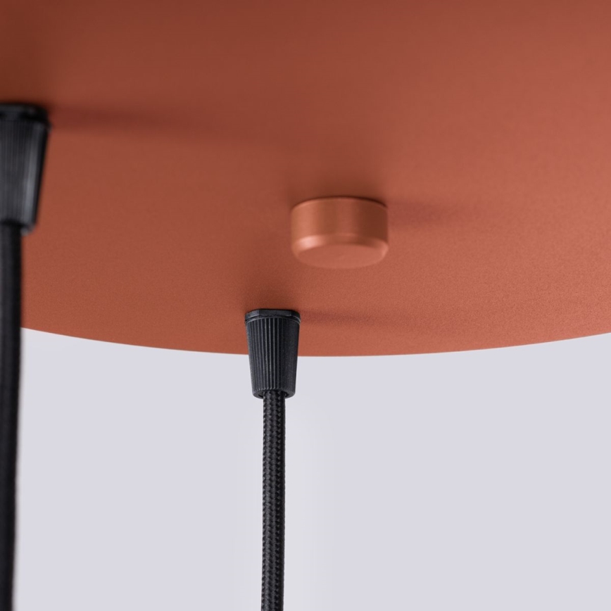 Luster na lanku HALO 3xG9/8W/230V pr. 25 cm oranžová