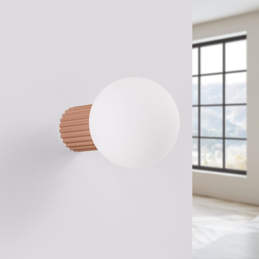 Kúpeľňové nástenné svietidlo HALO 1xG9/8W/230V pr. 12 cm IP44 hnedá