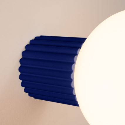 Kúpeľňové nástenné svietidlo HALO 1xG9/8W/230V pr. 12 cm IP44 modrá