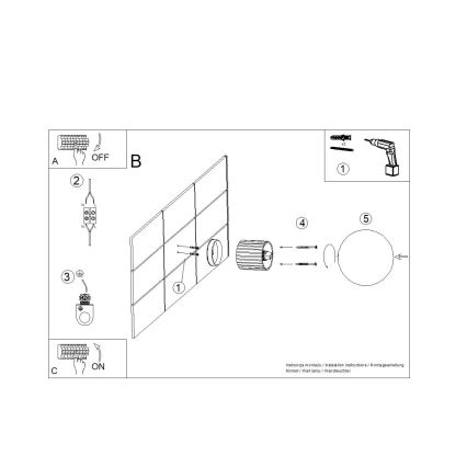 Kúpeľňové nástenné svietidlo HALO 1xG9/8W/230V pr. 12 cm IP44 modrá