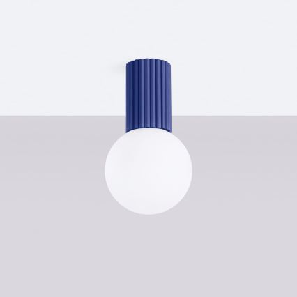 Kúpeľňové stropné svietidlo HALO 1xG9/8W/230V pr. 12 cm IP44 modrá