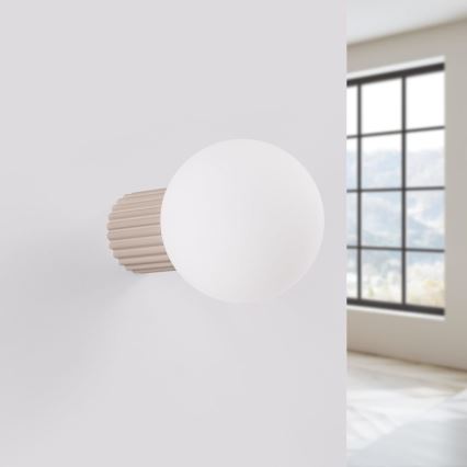 Kúpeľňové nástenné svietidlo HALO 1xG9/8W/230V pr. 12 cm IP44 béžová