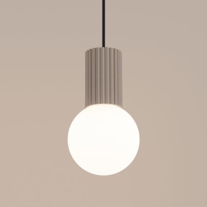 Luster na lanku HALO 1xG9/8W/230V pr. 12 cm béžová