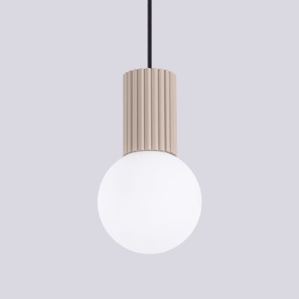 Luster na lanku HALO 1xG9/8W/230V pr. 12 cm béžová