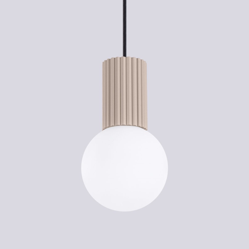 Luster na lanku HALO 1xG9/8W/230V pr. 12 cm béžová