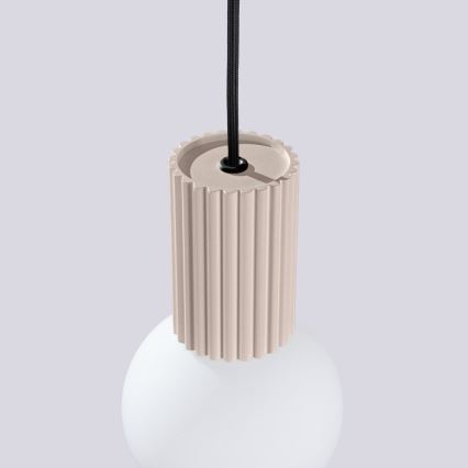 Luster na lanku HALO 1xG9/8W/230V pr. 12 cm béžová