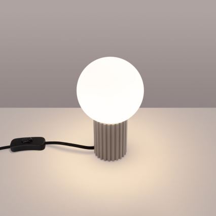 Stolná lampa HALO 1xG9/8W/230V pr. 12 cm béžová