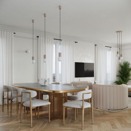 Stolná lampa HALO 1xG9/8W/230V pr. 12 cm béžová