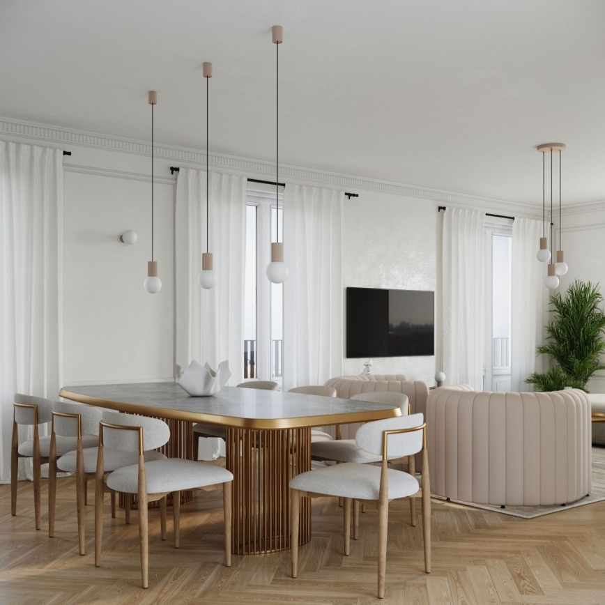 Stolná lampa HALO 1xG9/8W/230V pr. 12 cm béžová