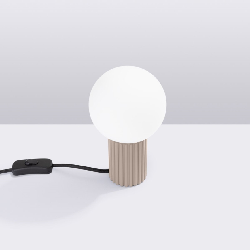 Stolná lampa HALO 1xG9/8W/230V pr. 12 cm béžová