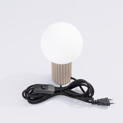 Stolná lampa HALO 1xG9/8W/230V pr. 12 cm béžová
