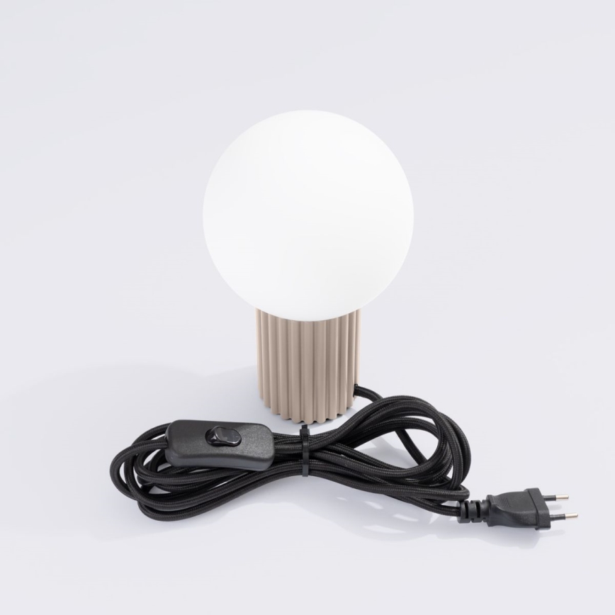 Stolná lampa HALO 1xG9/8W/230V pr. 12 cm béžová