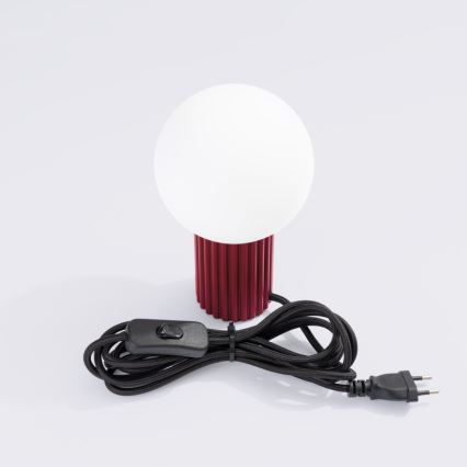 Stolná lampa HALO 1xG9/8W/230V pr. 12 cm červená