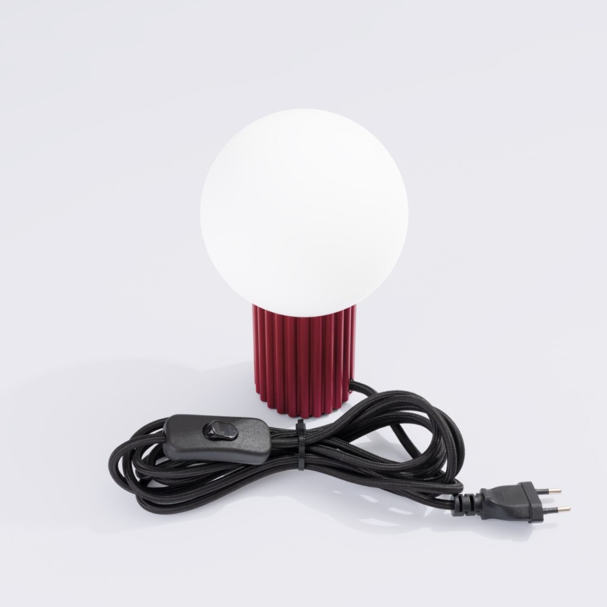 Stolná lampa HALO 1xG9/8W/230V pr. 12 cm červená