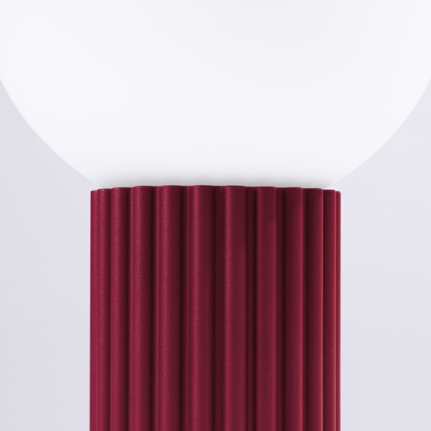 Stolná lampa HALO 1xG9/8W/230V pr. 12 cm červená
