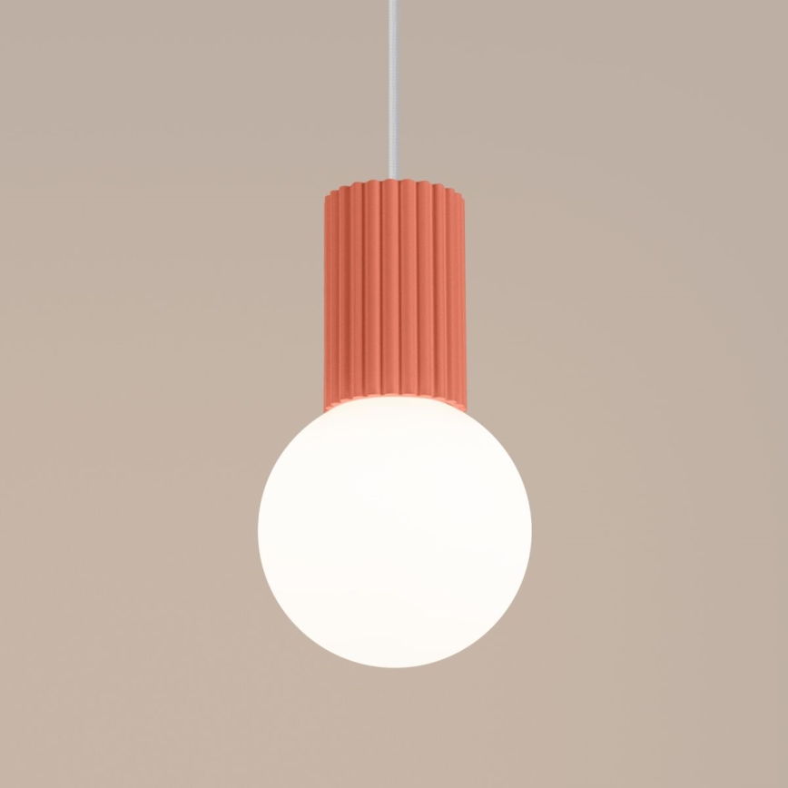 Luster na lanku HALO 1xG9/8W/230V pr. 12 cm ružová