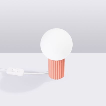 Stolná lampa HALO 1xG9/8W/230V pr. 12 cm ružová