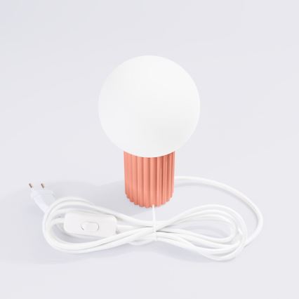 Stolná lampa HALO 1xG9/8W/230V pr. 12 cm ružová