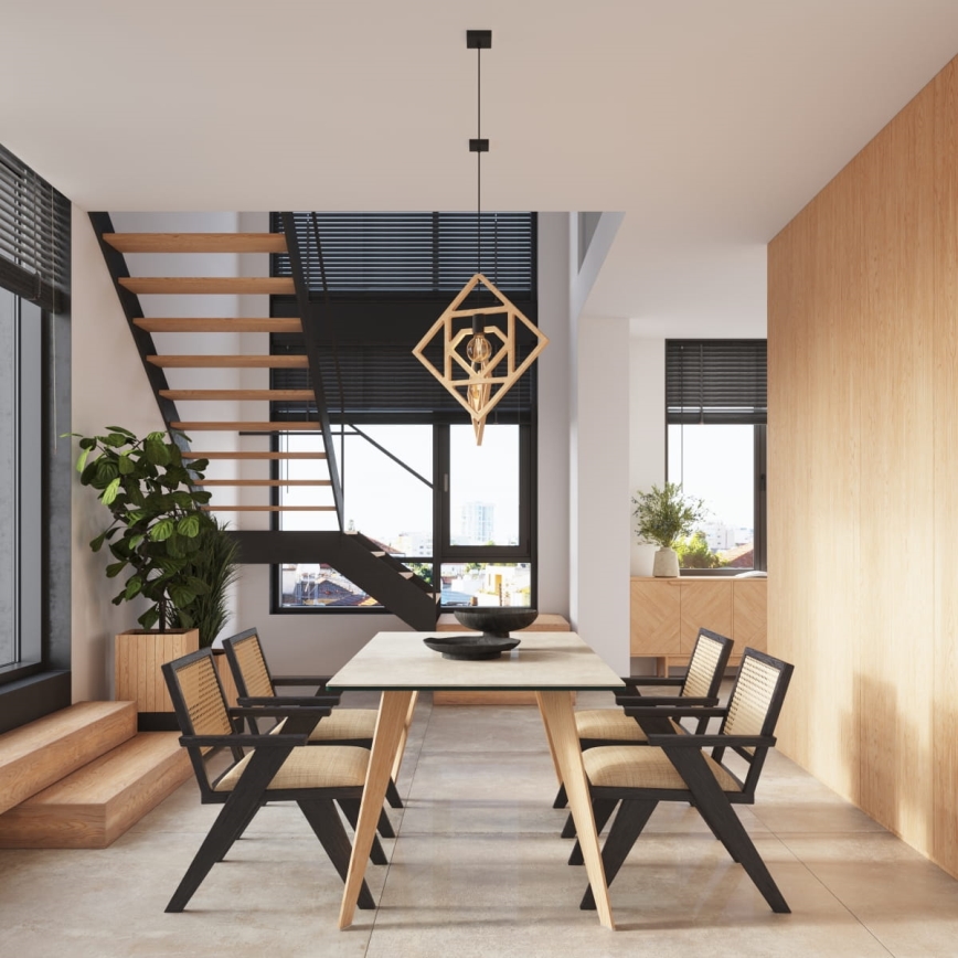 Luster na lanku CARO 1xE27/15W/230V buk