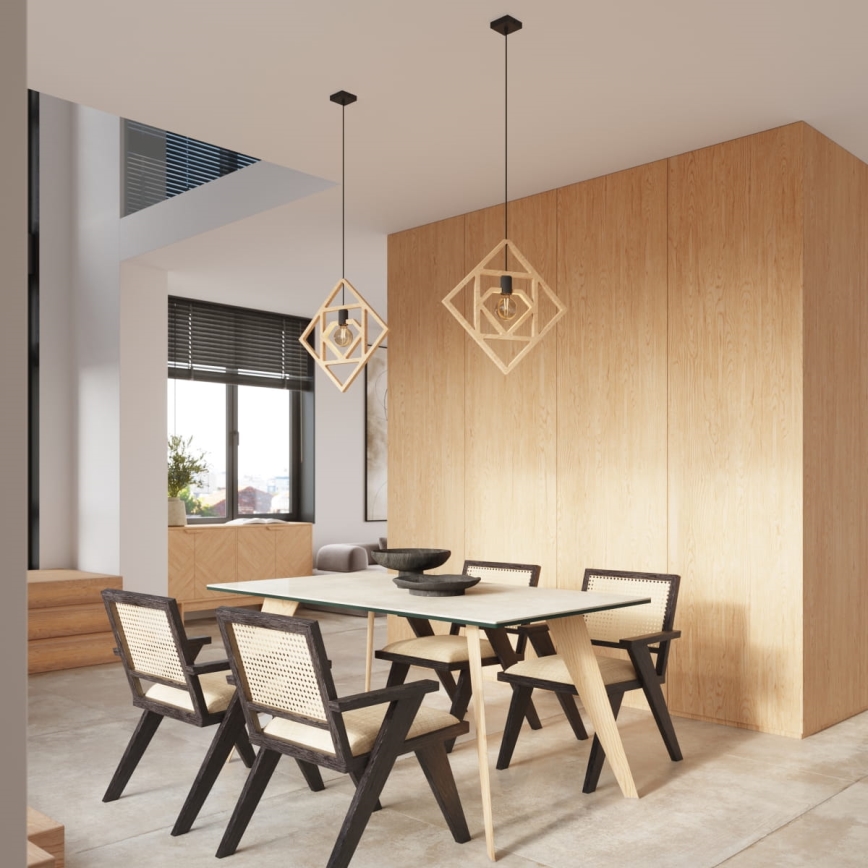 Luster na lanku CARO 1xE27/15W/230V buk