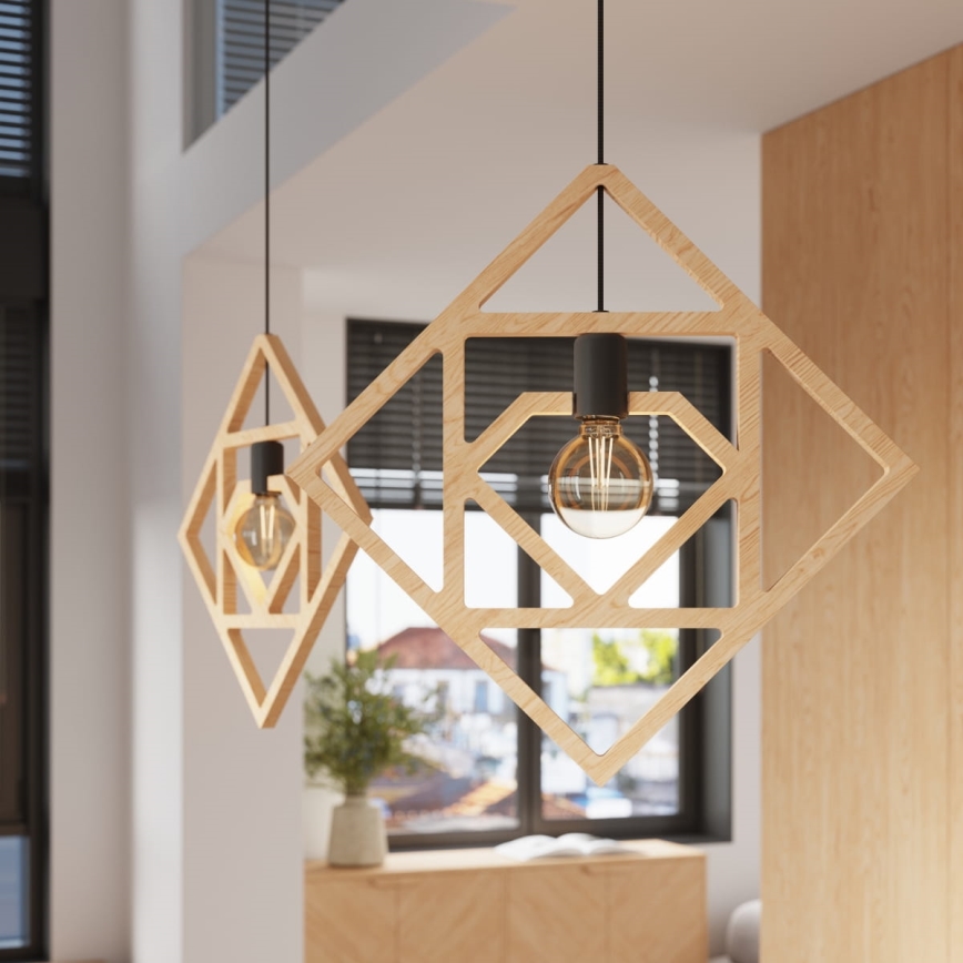 Luster na lanku CARO 1xE27/15W/230V buk