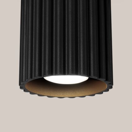 Bodové svietidlo AURA 1xGU10/10W/230V pr. 10 cm čierna
