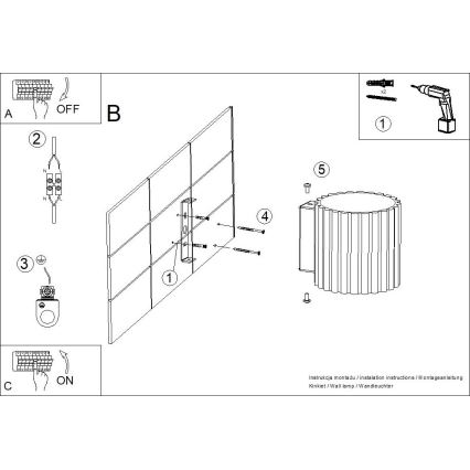 Nástenné svietidlo AURA 1xG9/10W/230V čierne