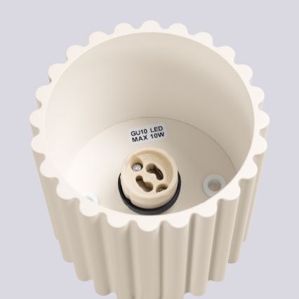 Bodové svietidlo AURA 1xGU10/10W/230V pr. 10 cm krémové