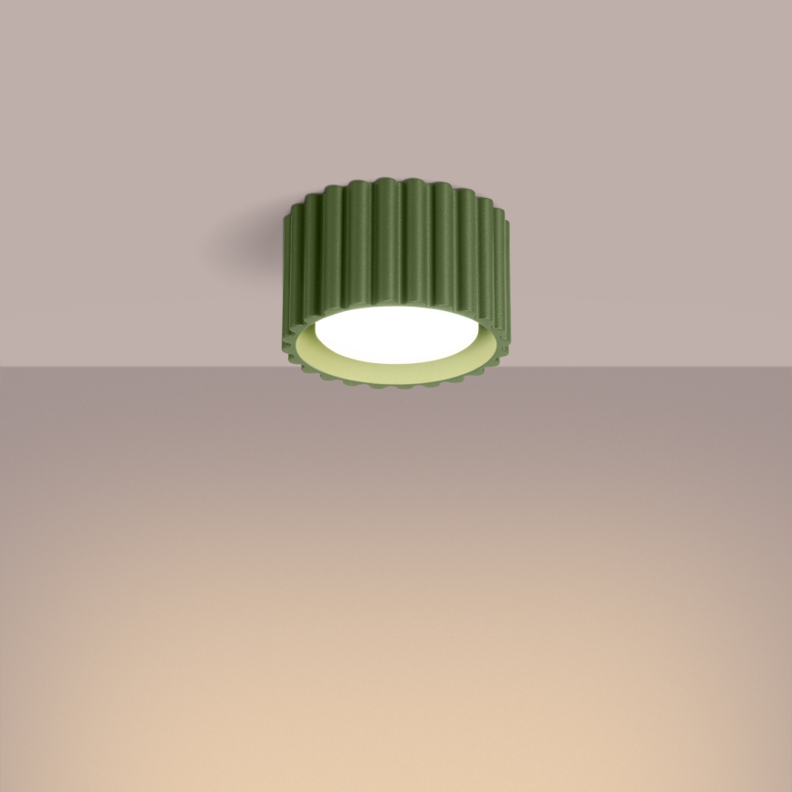 Bodové svietidlo AURA 1xGX53/10W/230V, priemer 10 cm, zelené
