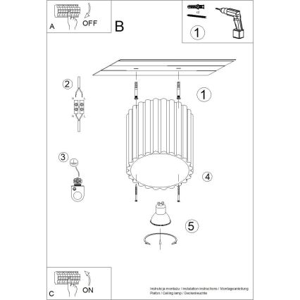 Bodové svietidlo AURA 1xGU10/10W/230V 10 cm oranžové