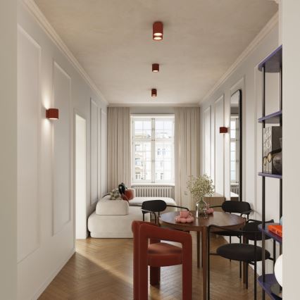 Bodové svietidlo AURA 1xGU10/10W/230V pr. 10 cm oranžové