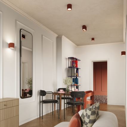 Bodové svietidlo AURA 1xGU10/10W/230V pr. 10 cm oranžové