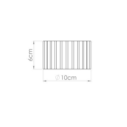 Bodové svietidlo AURA 1xGX53/10W/230V pr. 10 cm oranžové