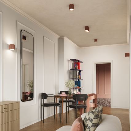 Bodové svietidlo AURA 1xGU10/10W/230V 10 cm hnedé