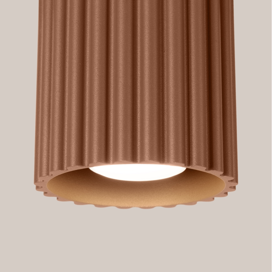 Bodové svietidlo AURA 1xGU10/10W/230V Ø 10 cm, hnedé