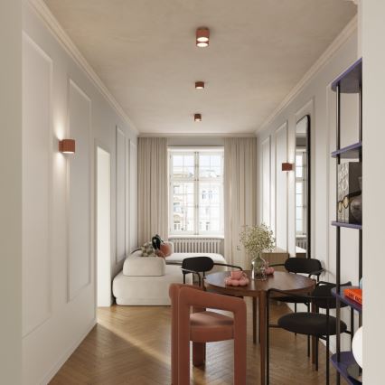 Bodové svietidlo AURA 2xGX53/10W/230V hnedé