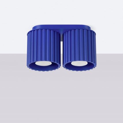 Bodové svietidlo AURA 2xGU10/10W/230V modré