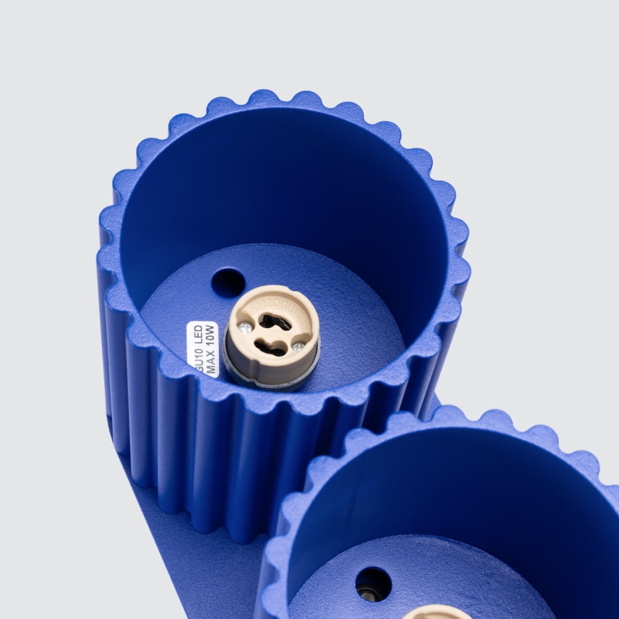 Bodové svietidlo AURA 2xGU10/10W/230V modré