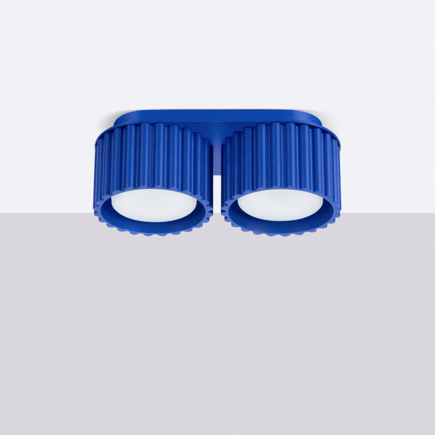 Bodové svietidlo AURA 2xGX53/10W/230V modré