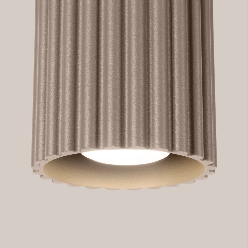 Bodové svietidlo AURA 1xGU10/10W/230V 10 cm taupe
