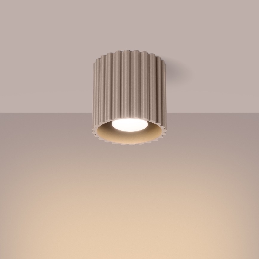 Bodové svietidlo AURA 1xGU10/10W/230V pr. 10 cm taupe
