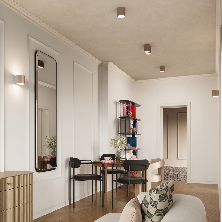 Bodové svietidlo AURA 1xGU10/10W/230V pr. 10 cm taupe