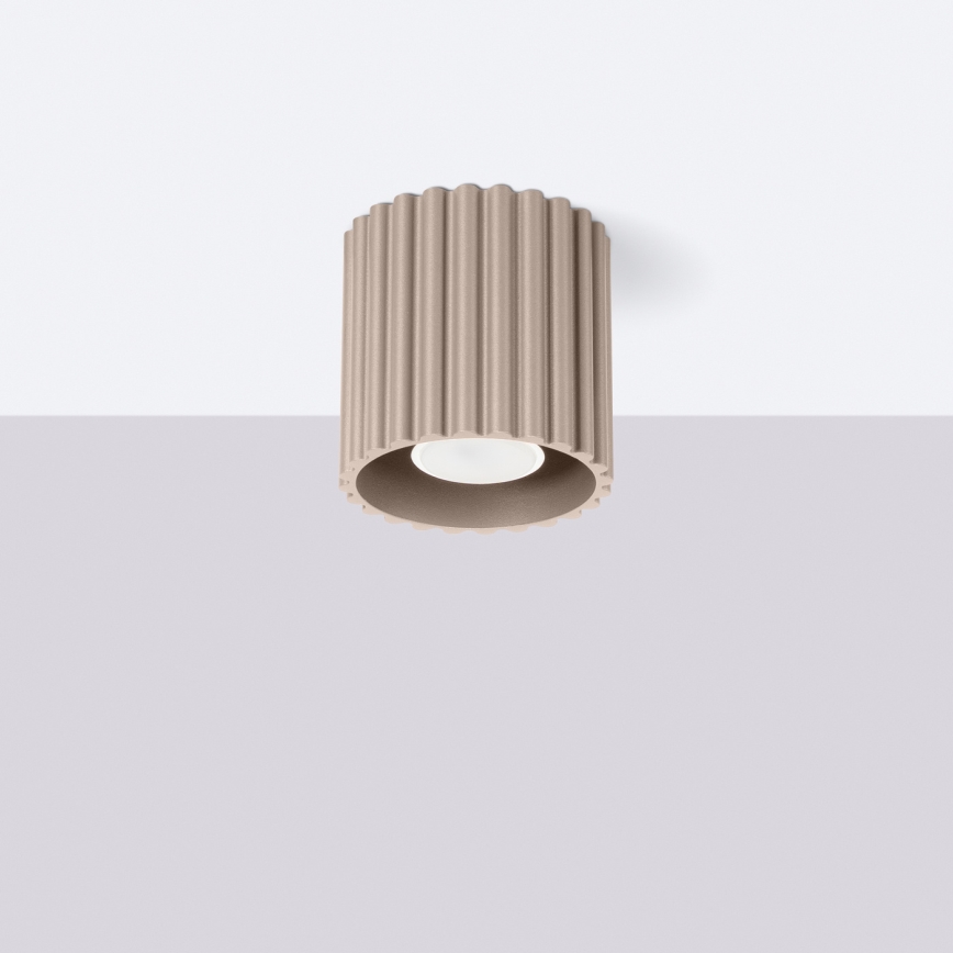 Bodové svietidlo AURA 1xGU10/10W/230V pr. 10 cm taupe