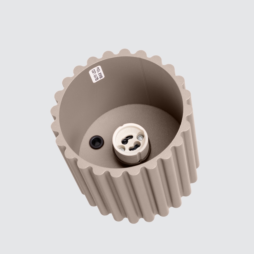 Bodové svietidlo AURA 1xGU10/10W/230V pr. 10 cm taupe