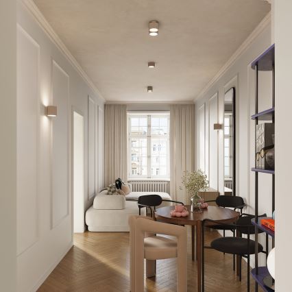 Bodové svietidlo AURA 1xGX53/10W/230V pr. 10 cm taupe