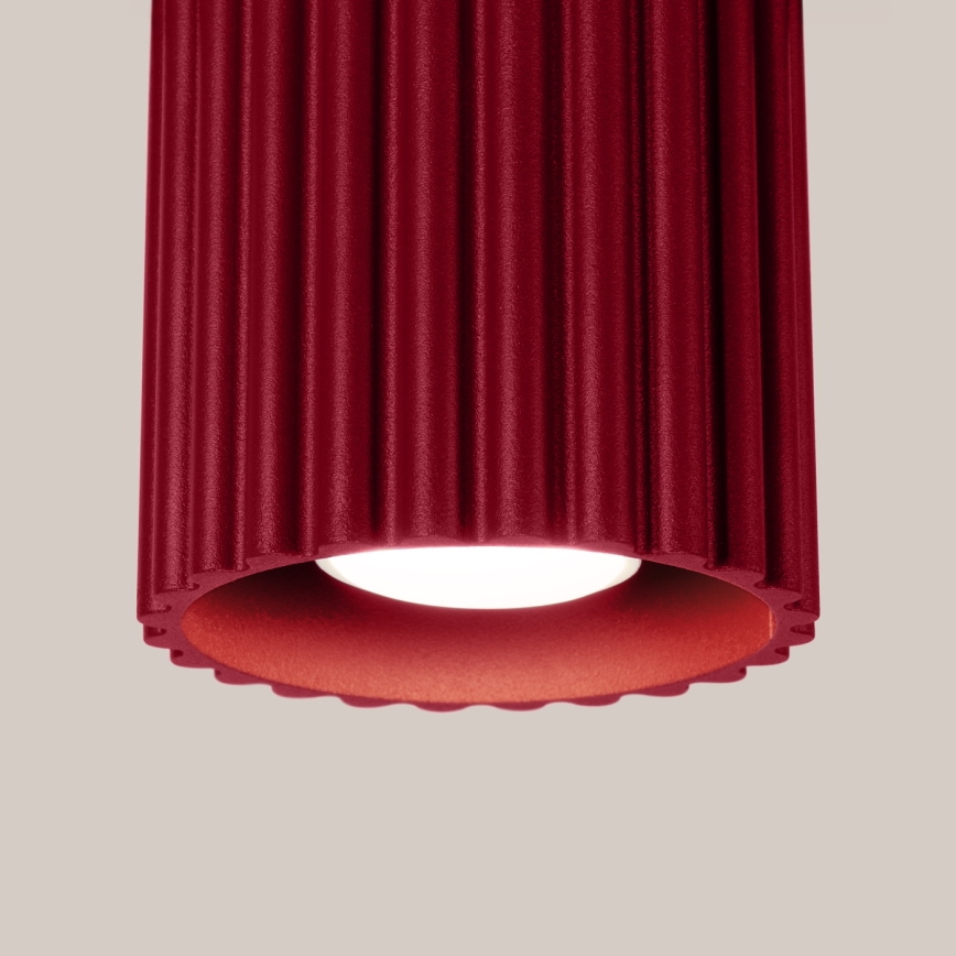 Bodové svietidlo AURA 1xGU10/10W/230V, priemer 10 cm, červené